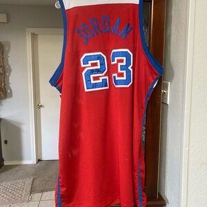 An authentic Michael Jordan bullets jersey in great condition. With signature